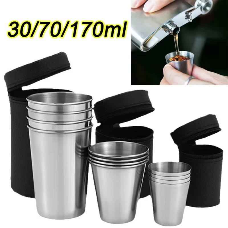 Beer Flight Set - أكواب سفر خارجية 30 مل/70 مل/170