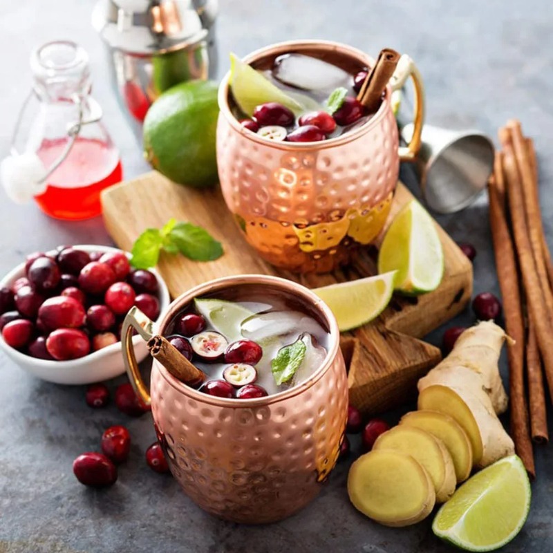 1-6 قطع أكواب كوكتيل نحاسية مط - مراجعة Wine Beer Coffee وسعره