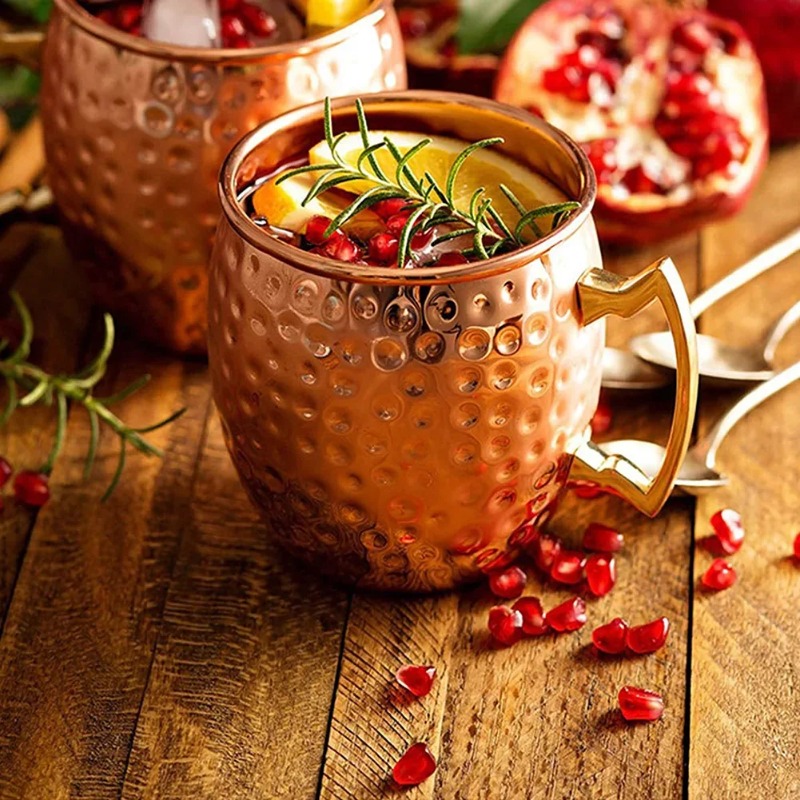 1-6 قطع أكواب كوكتيل نحاسية مط - مراجعة Wine Beer Coffee وسعره