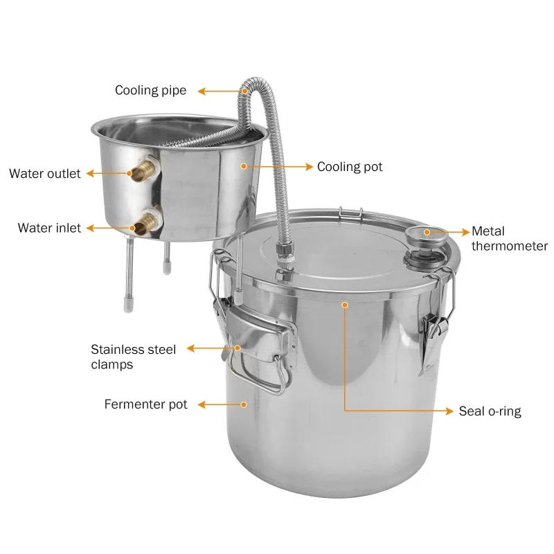 جهاز تقطير الكحول سعة 22 لتر،  - مراجعة Wine Beer Distillation وسعره