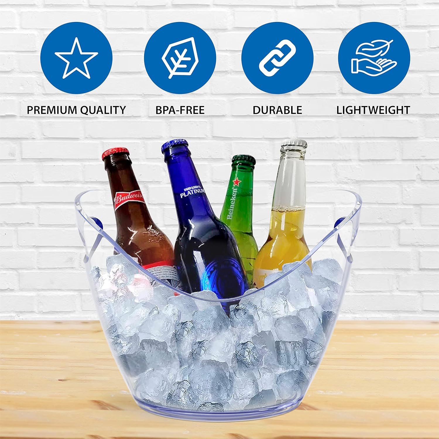 5 أحواض ثلج غير قابلة للكسر من - مراجعة Wine Beer Champagne وسعره