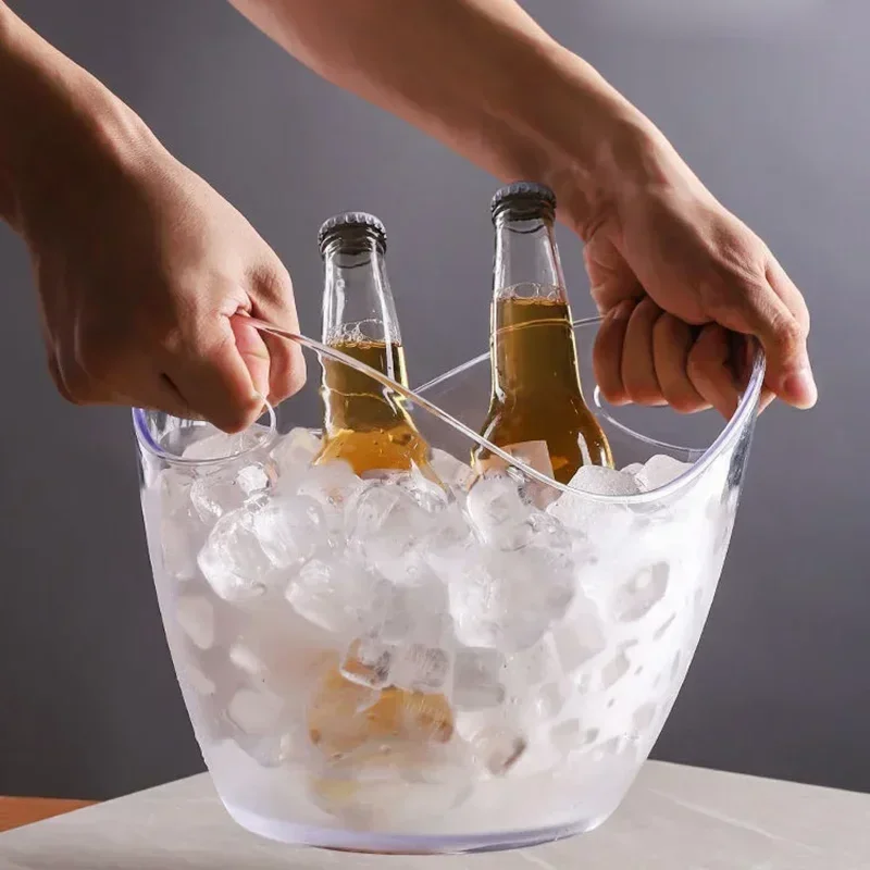 دلو ثلج شفاف سعة 4/8 لتر لتخزي - مراجعة Wine Beer Champagne وسعره