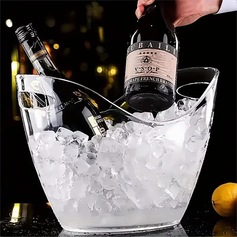 دلو ثلج شفاف سعة 4/8 لتر لتخزي - مراجعة Wine Beer Champagne وسعره