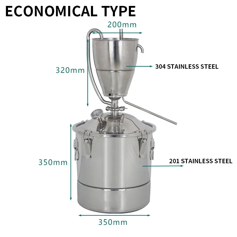 30L آلة تخمير المياه الكحول ال - مراجعة Wine Beer Distillation وسعره