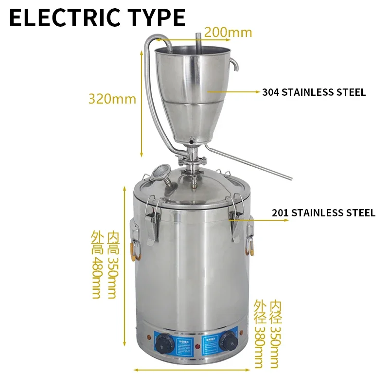 30L آلة تخمير المياه الكحول ال - مراجعة Wine Beer Distillation وسعره
