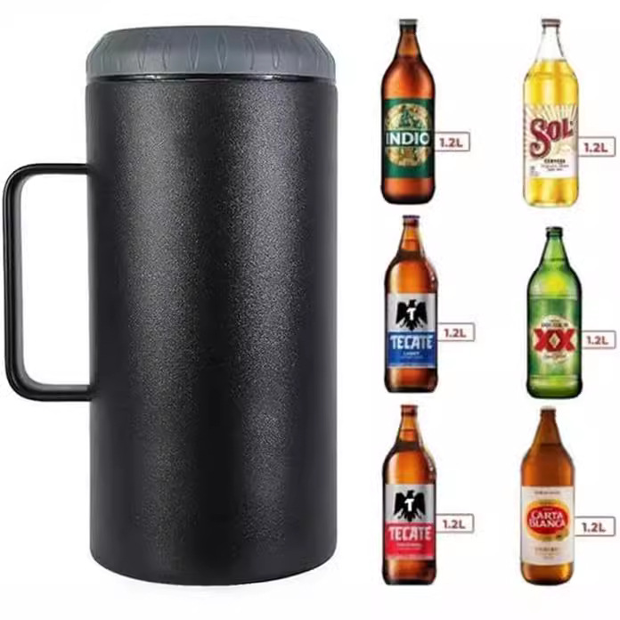 مخصص 40oz طبقة مزدوجة الفولاذ  - مراجعة Wine Beer Champagne وسعره