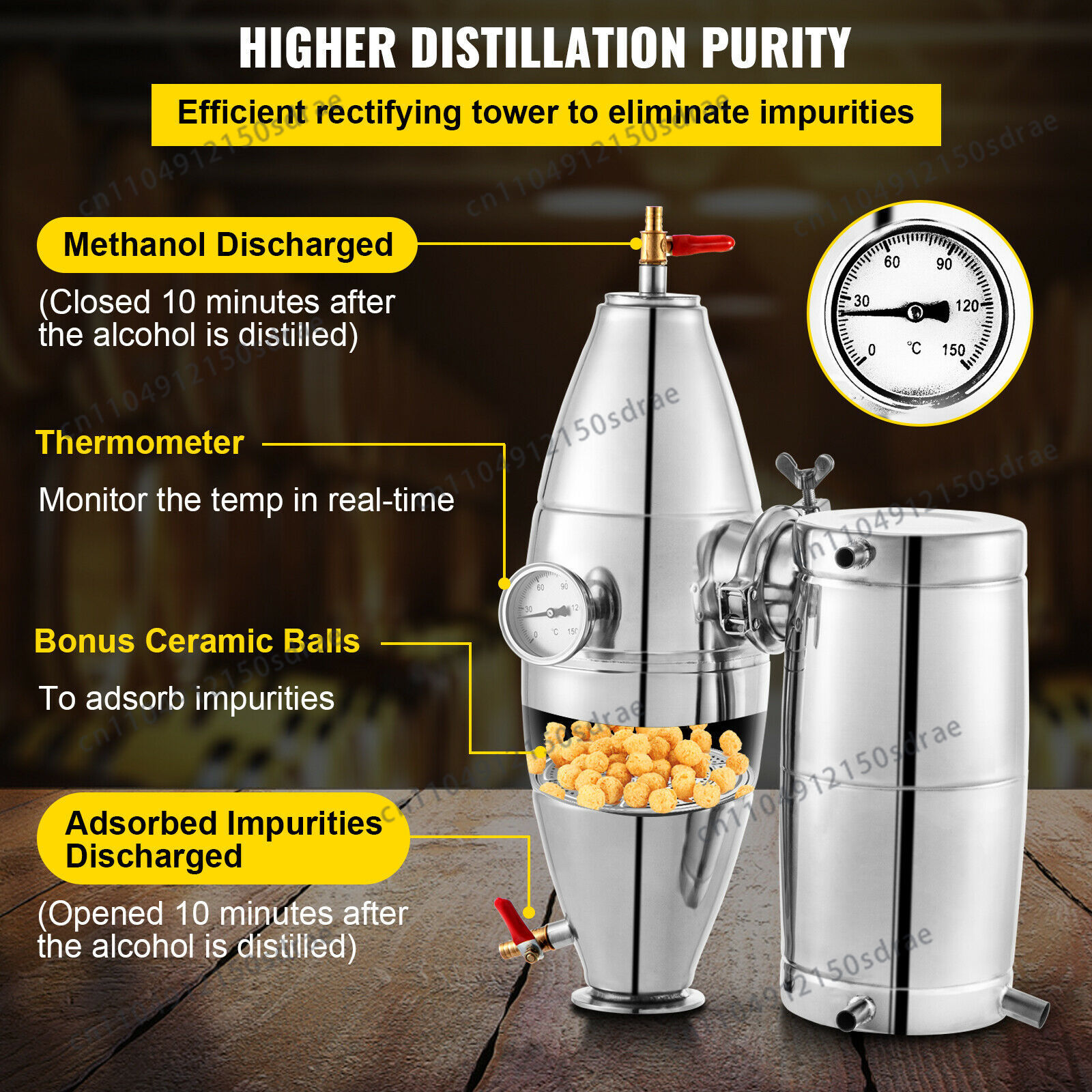 جهاز تقطير الكحول من سوس باي ب - مراجعة Wine Beer Distillation وسعره