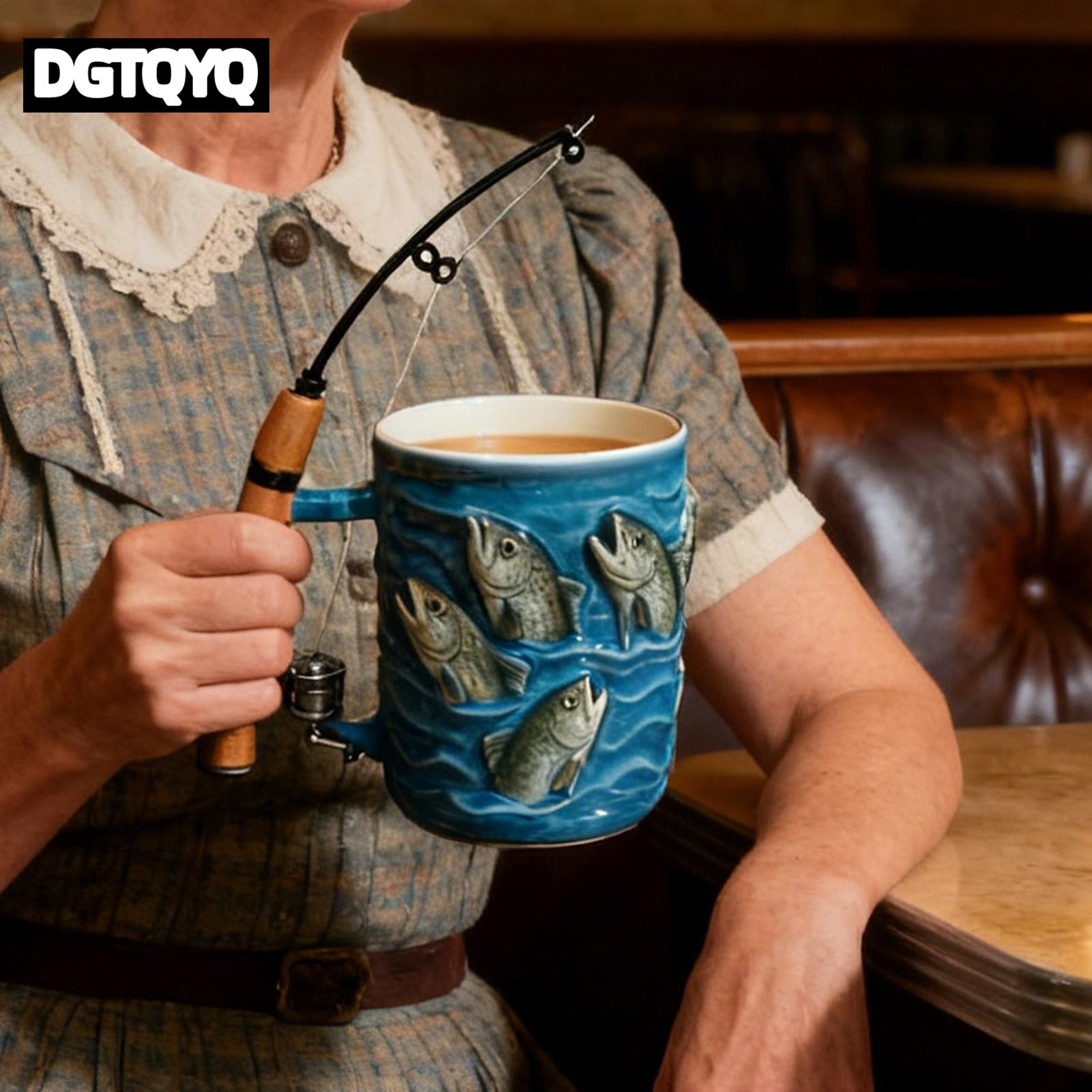 كوب قهوة من الراتنج بتصميم سمك - مراجعة Wine Beer Coffee وسعره