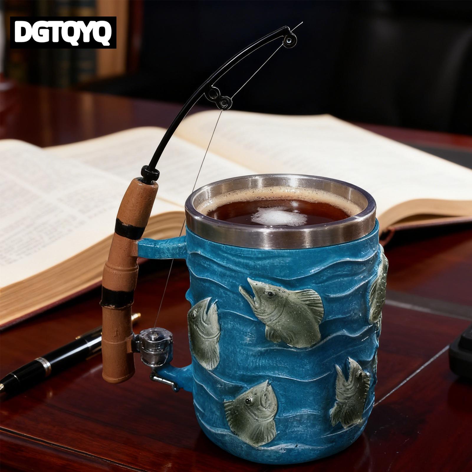 كوب قهوة من الراتنج بتصميم سمك - مراجعة Wine Beer Coffee وسعره